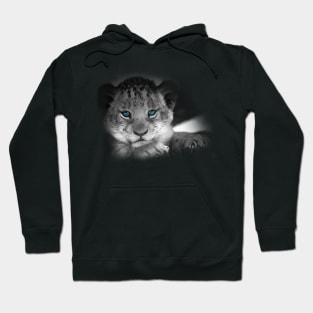 Baby Tiger with Blue Eyes Hoodie